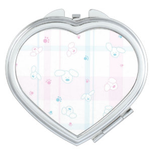 Cute pattern with dogs compact mirror
