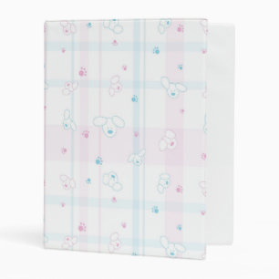Cute pattern with dogs mini binder