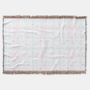 Cute pattern with dogs throw blanket