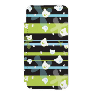 Cute pattern with little bears iPhone SE/5/5s wallet case