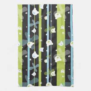 Cute pattern with little bears kitchen towel
