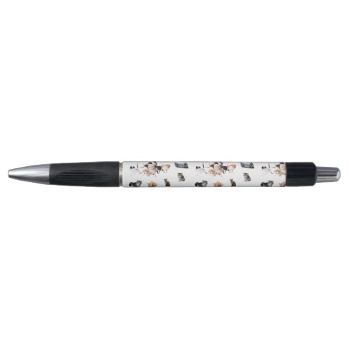 Cute pattern with photographs of Cats and kittens Pen