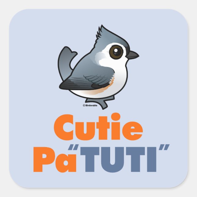 Cute PaTUTI Square Sticker (Front)