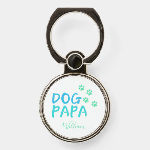 Cute Paw and Dog MAMA Typography Phone Ring Sta