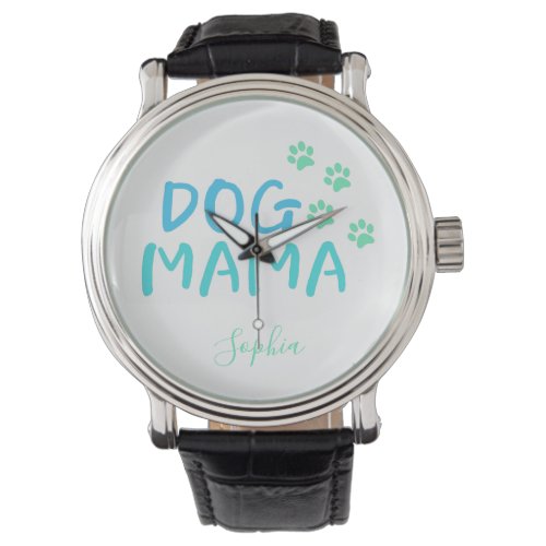 Cute Paw and Dog MAMA Typography   Watch