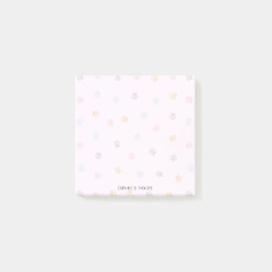 Cute PAW Dog cat colorful gradient Personalized Post-it Notes