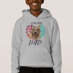 Cute paw Heart golden Dog Puppy Pet Animal party Hoodie