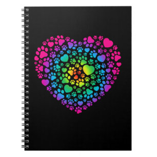 Cute Paw Heart Love Animals Notebook