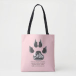 Cute Paw Print Blush Pink Pet List Personalized Tote Bag<br><div class="desc">Cute Paw Print Blush Pink Pet List Personalized Tote Bag is a great way to carry all of your pet's belongings. This tote has a humorous short check list to remind you and your pet sitter everything your furry friend needs and has in the tote. Great gift idea for a...</div>