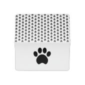 Cute Paw Print Checkbook Cover (Open)