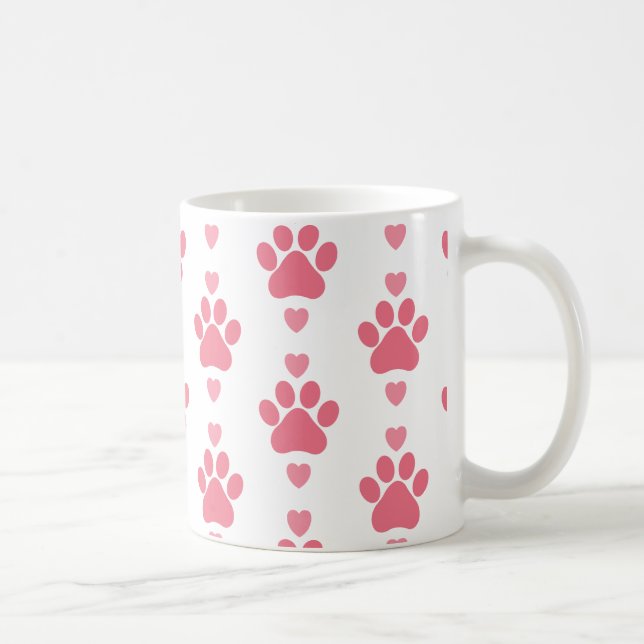 Cute Paw Print Coffee Mug (Right)