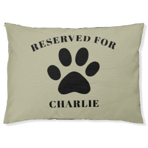 Cute Paw Print Custom Text Personalized Dog Lover Pet Bed