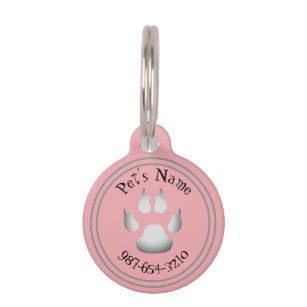 Girl Dog ID Tags Zazzle