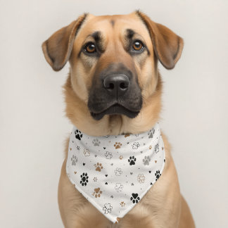 Cute Paw Print Dog Collar