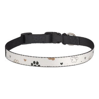 Cute Paw Print Dog Collar