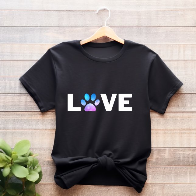 Cute Paw Print Dog Love T-Shirt (Creator Uploaded)