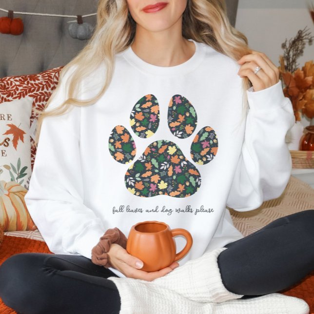 Cute Paw Print Fall Sweater For A Dog Lover (Creator Uploaded)