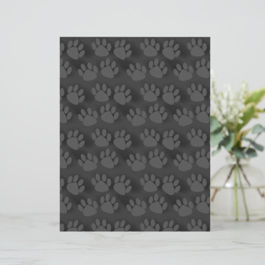 Cute Paw Print Pattern (Standing Front)