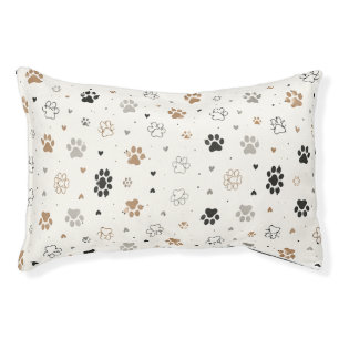 Cute Paw Print Pet Bed