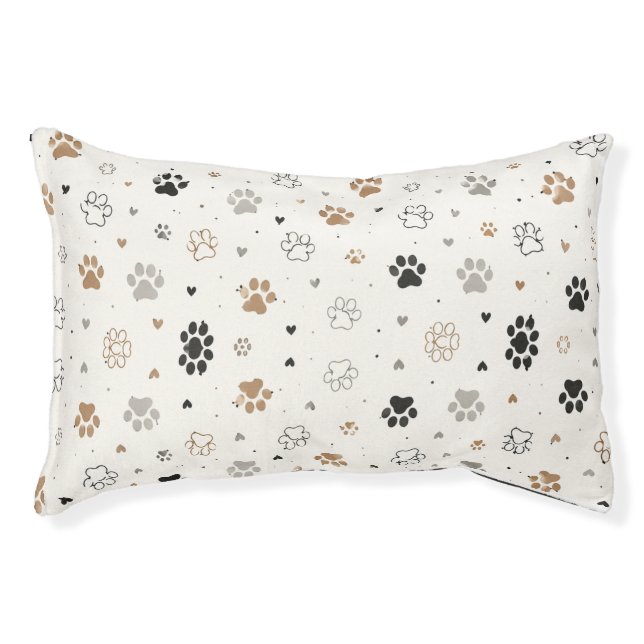 Cute Paw Print Pet Bed (Front)