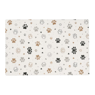 Cute Paw Print Pet Feeding Mat