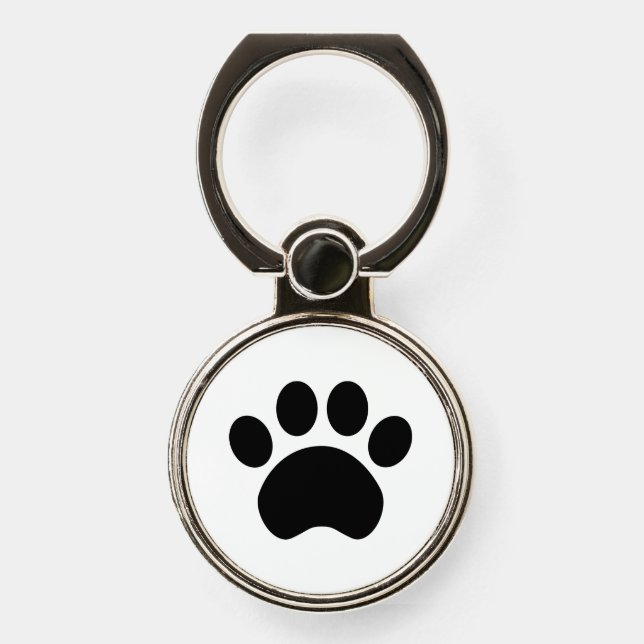 Cute Paw Print Phone Ring Stand (Front)