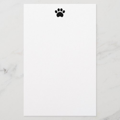 Cute Paw Print Stationery