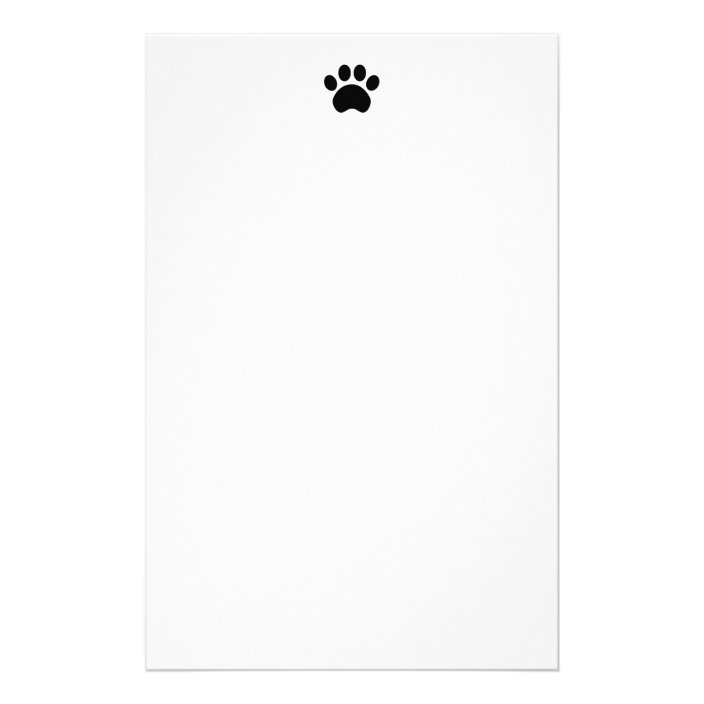 Cute Paw Print Stationery | Zazzle.com