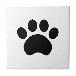 Cute Paw Print Tile