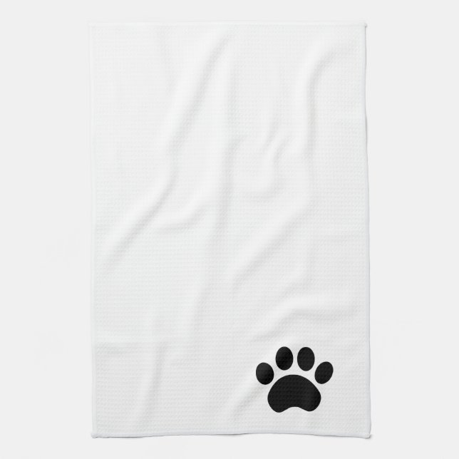 Cute Paw Print Towel (Vertical)