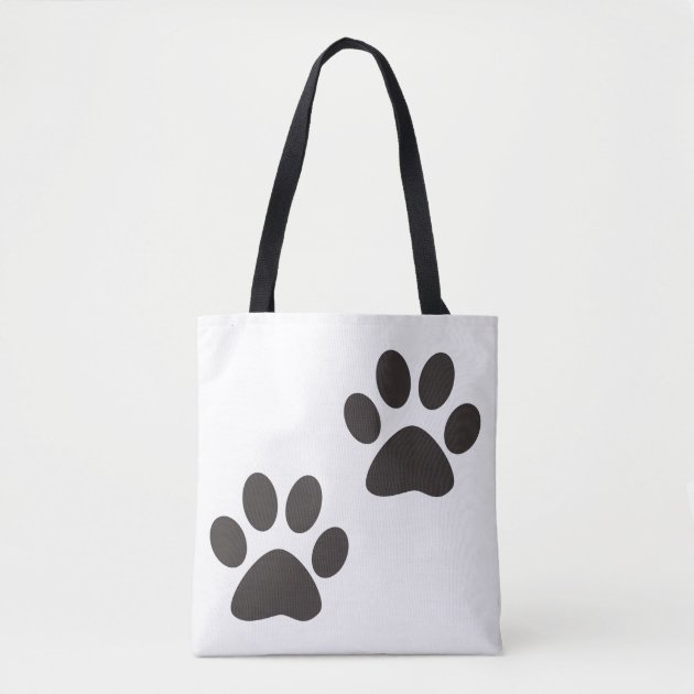 Shoulder Bag Cat Gift Personalised Gold Paw Print Tote Bag Pet Dog Gift 