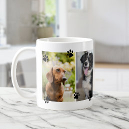 Cute Paw Prints Four Pet Photos Coffee Mug