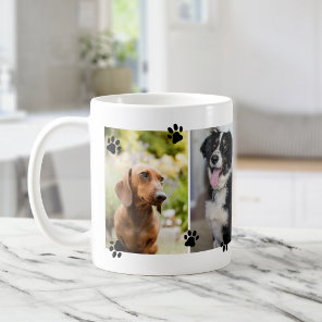 Cute Paw Prints Four Pet Photos Coffee Mug