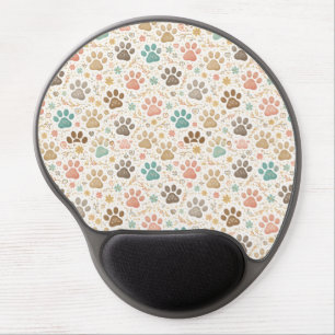 Cute Paw Prints Gel Mouse Pad