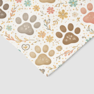 Cute Paw Prints Pet Bandana Collar
