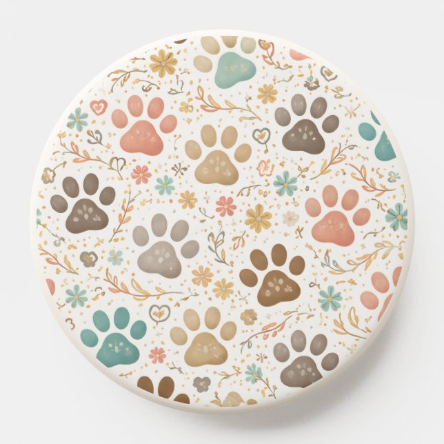 Cute Paw Prints PopSocket (Popsocket)