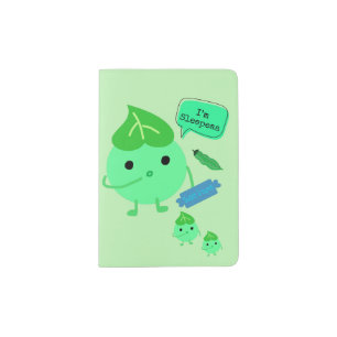 Cute Pea kawaii Passport Holder