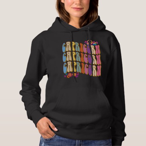 Cute Peace Capricorn Astrology Zodiac Sign Horosco Hoodie