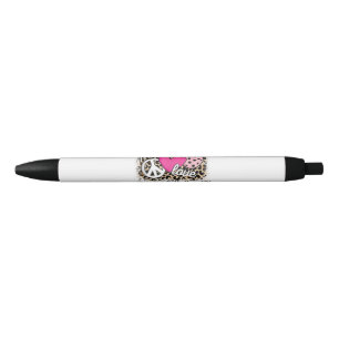 Cute Peace Love Pickleball Player Funny Pickle Bal Pen
