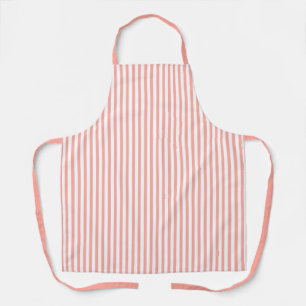 Cute Peach and White Striped Apron