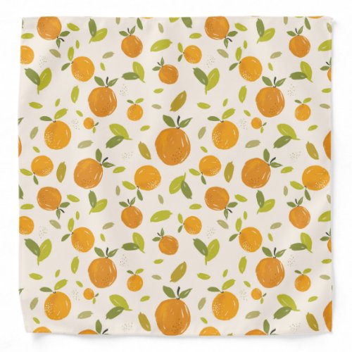 Cute Peach Fruit Pattern Bandana