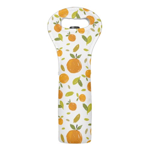 Cute Peach Fruit Pattern Wine Bag