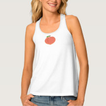 Cute Peach Fruit Tank Top