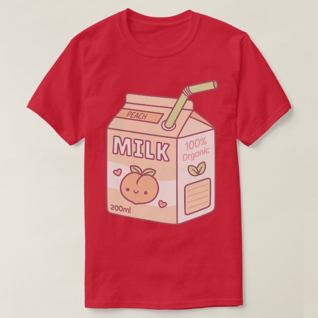 Cute Peach Milk ton Box T-Shirt (Design Front)