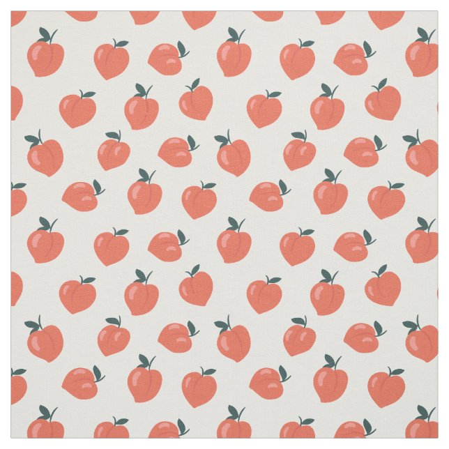 Cute Peach Pattern Fabric (Swatch)