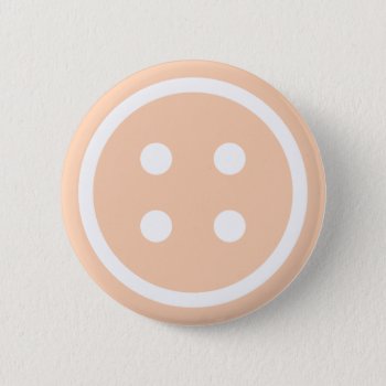Cute Peach Sewing Button by imaginarystory at Zazzle