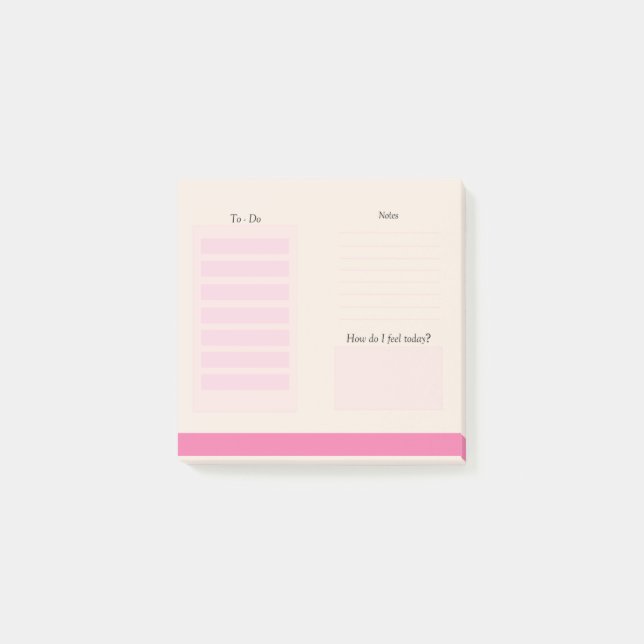 Cute Peach To Do List Notes (Front)