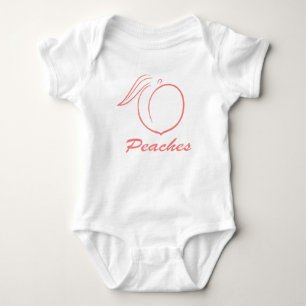 Cute, Peaches Baby Bodysuit , One-Piece