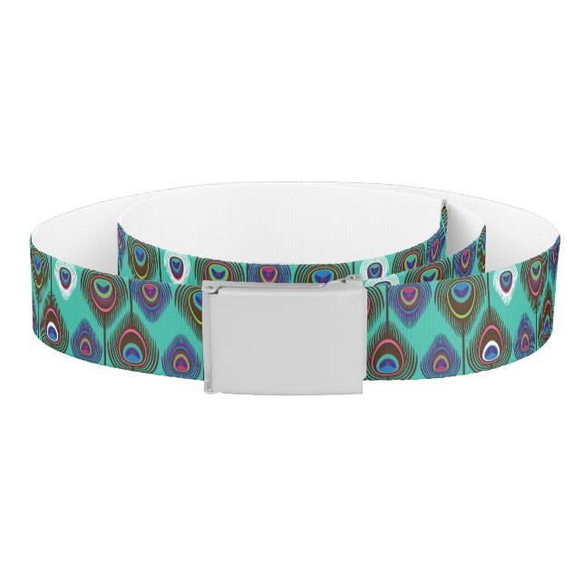 cute peacock feather pattern belt (Coil)