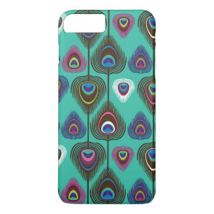 cute peacock feather pattern iPhone 8 plus/7 plus case